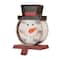 Glitzhome® LED Snowman Head & Tree Stocking Holder Set